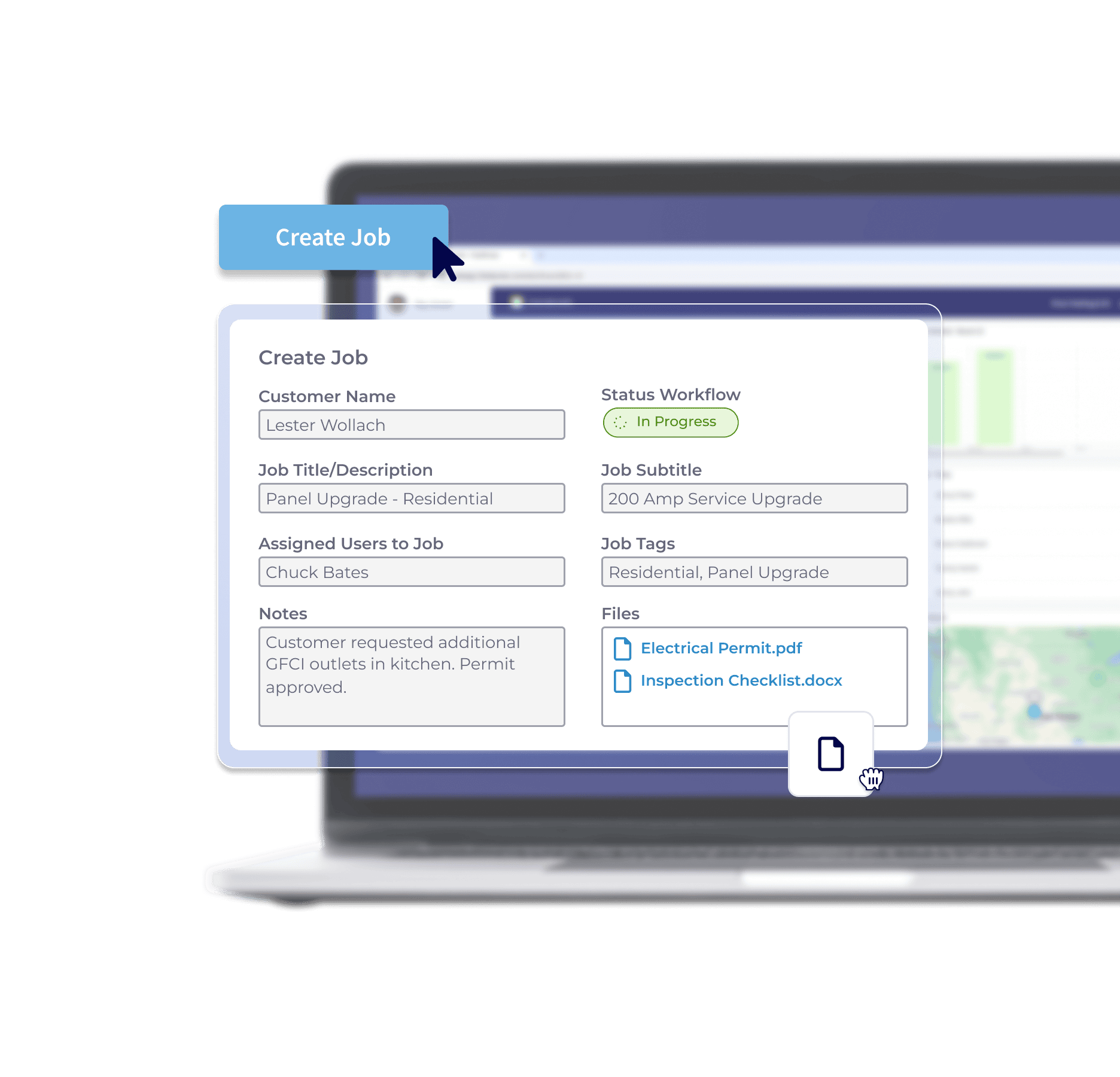 FieldPulse Job Management Interface